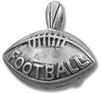 Silver Football Charm