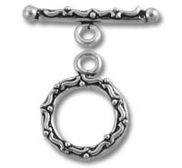 Silver Swirly Line Toggle