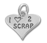 I Love 2 Scrap Charm