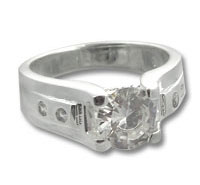 Silver 7mm CZ Ring