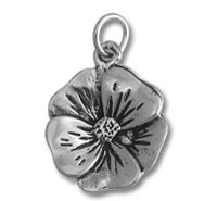 Silver Flower Charm