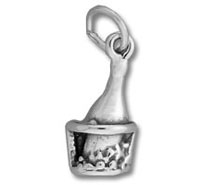 Champagne In Ice Charm