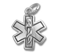 Sterling Silver Medical ID Charm