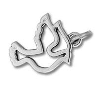 Cutout Dove Charm
