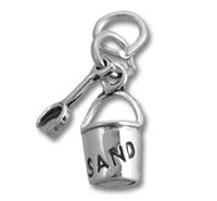 Sand Shovel with Bucket Charm