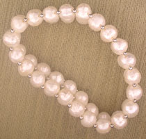 Strand 8mm Freshwater Pearl Stretch Bracelet