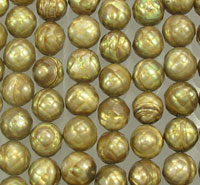 Faceted Golden Freshwater Pearl