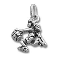 Girl Basketball Player Charm