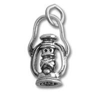 Sterling Silver Lantern Charm