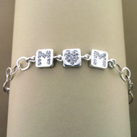 Sterling Mom Crystal Necklace
