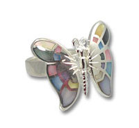 Mother of Pearl Butterfly Ring