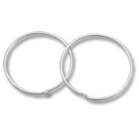 Silver Hoop Wire Earring