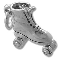 Sterling Silver Roller Skates Charm