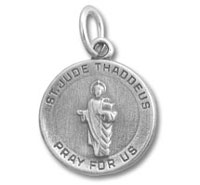 Sterling Silver St. Jude Thaddeus Pray For Us Charm