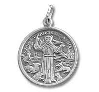 Sterling Silver St. Francis of Assisi Charm