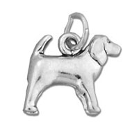 Standing Dog Charm