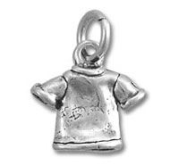 Sterling Silver Shirt Charm