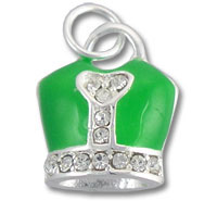 Sterling Silver, Enamel and Stone Crown