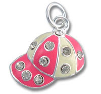 Enamel and Stone Hat Charm