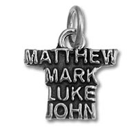 Sterling Silver Matthew, Mark, Luke, John Charm