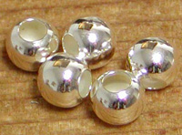 6mm Silver Spacer Spacer Beads 20pcs
