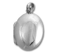 Sterling Silver Oval Locket