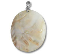 Shell with Silver Bail Pendant