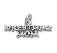 Sterling Silver Wrestling Mom Charm