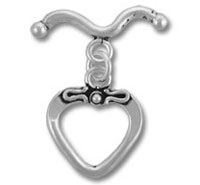 20mm x 16mm Heart Toggle