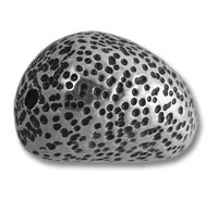 Silver Nugget Bali Bead