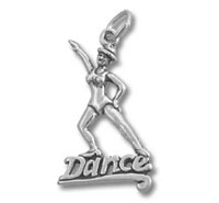 Sterling Silver Dance Girl Charm