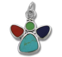 Sterling Silver Enamel Angel Charm
