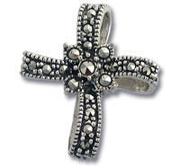 Marcasite Cross Pendant