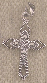 Marcasite Cross Pendant