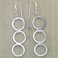 3 Circle Dangle Earrings