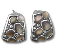 Silver MOP Earrings