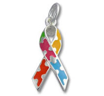 Autism Awareness Ribbon Pendant