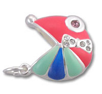 Enamel Animal Mouth Charm