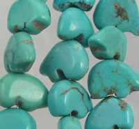 Turquoise Bear Shape Beads