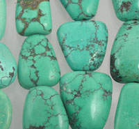 Large Turquoise Flat Nugget