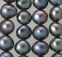 6mm Rainbow Grey Potato Pearls