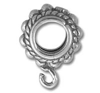 Silver Beaded Rope Finding Ring