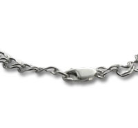 8" Rhodium Plated Sterling Silver