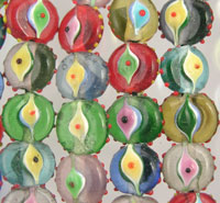 Circular Lampwork Beads