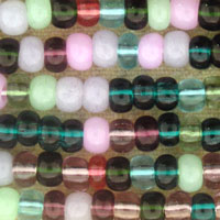 4mm Lime-Green Lined Mix