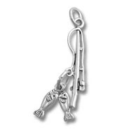 Fishing Pole with Fishes Charm