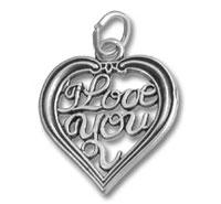 I Love You Heart Charm