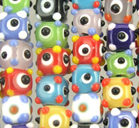 Square Lampwork Beads