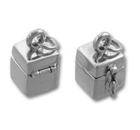 Silver Plain Cube Prayer Box