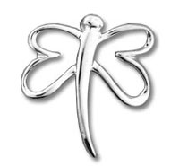 Butterfly Outline Brooch Pin